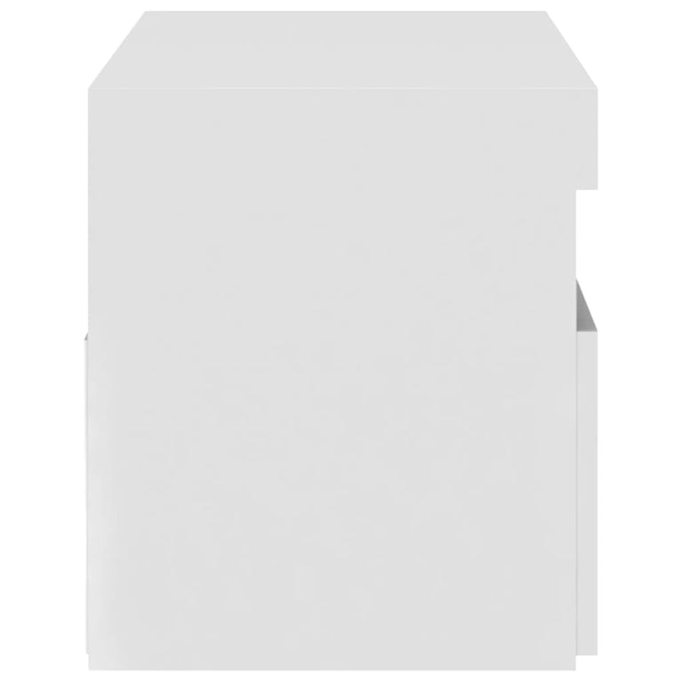 Tv-meubel met LED-verlichting 75x35x40 cm hoogglans wit MeubelReus