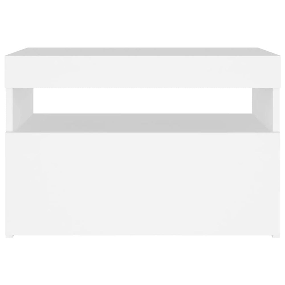 Tv-meubel met LED-verlichting 60x35x40 cm zwart MeubelReus