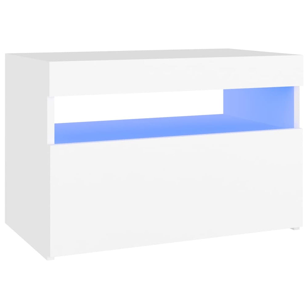 Tv-meubelen 2 st met LED-verlichting 60x35x40 cm wit MeubelReus