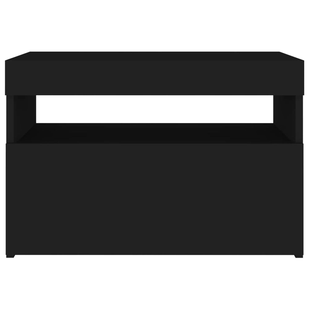 Tv-meubelen 2 st met LED-verlichting 60x35x40 cm zwart MeubelReus