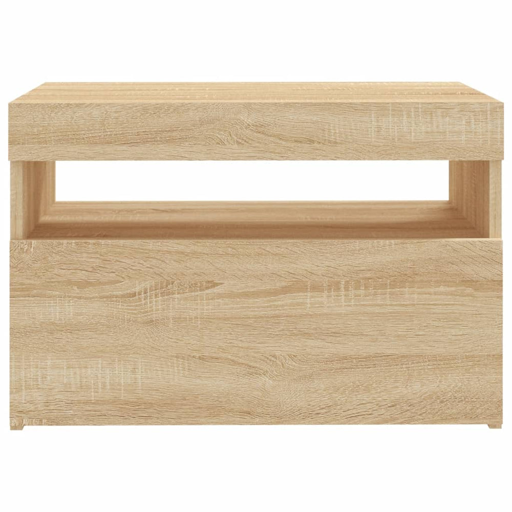 Tv-meubel met LED-verlichting 60x35x40 cm sonoma eikenkleurig MeubelReus
