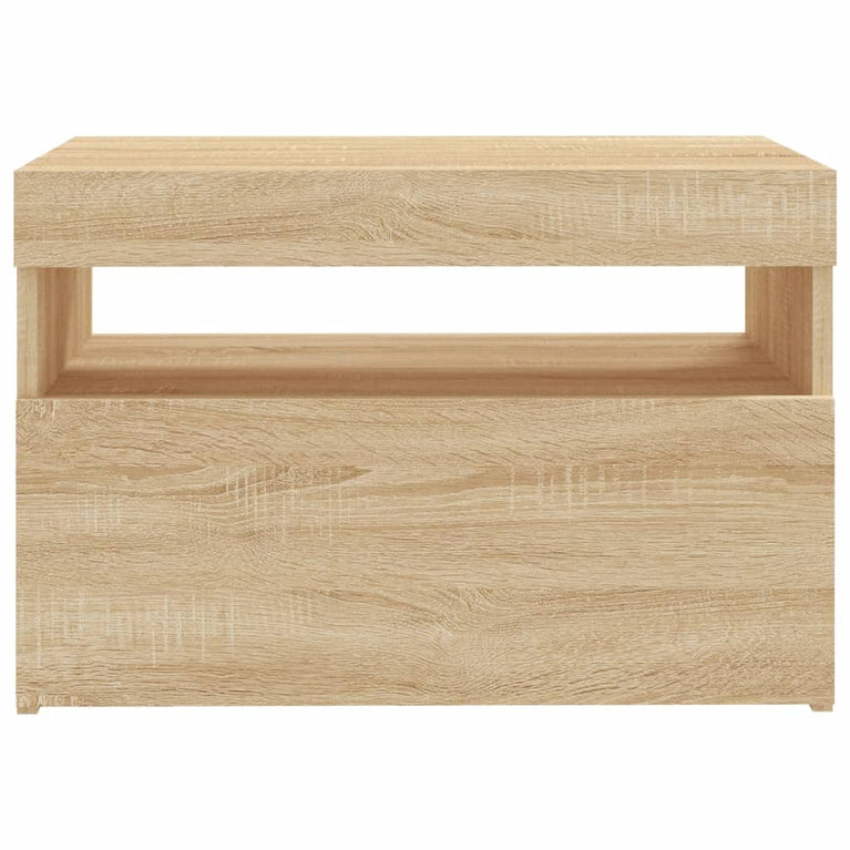 Tv-meubel met LED-verlichting 60x35x40 cm sonoma eikenkleurig MeubelReus