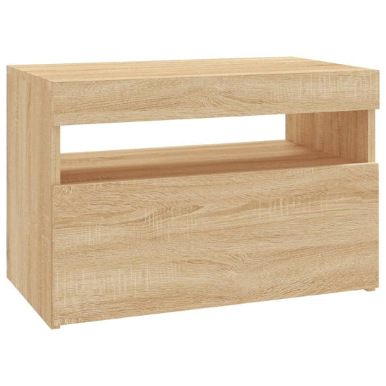 Tv-meubelen 2 st LED-verlichting 60x35x40 cm sonoma eikenkleur MeubelReus