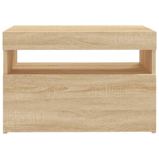 Tv-meubelen 2 st LED-verlichting 60x35x40 cm sonoma eikenkleur MeubelReus