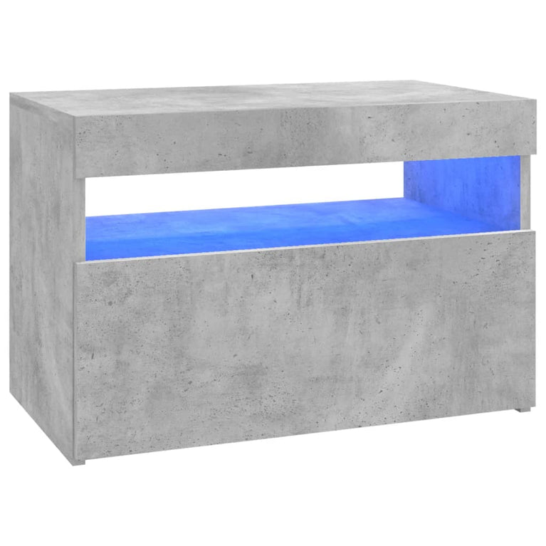 Tv-meubelen 2 st met LED-verlichting 60x35x40 cm betongrijs MeubelReus