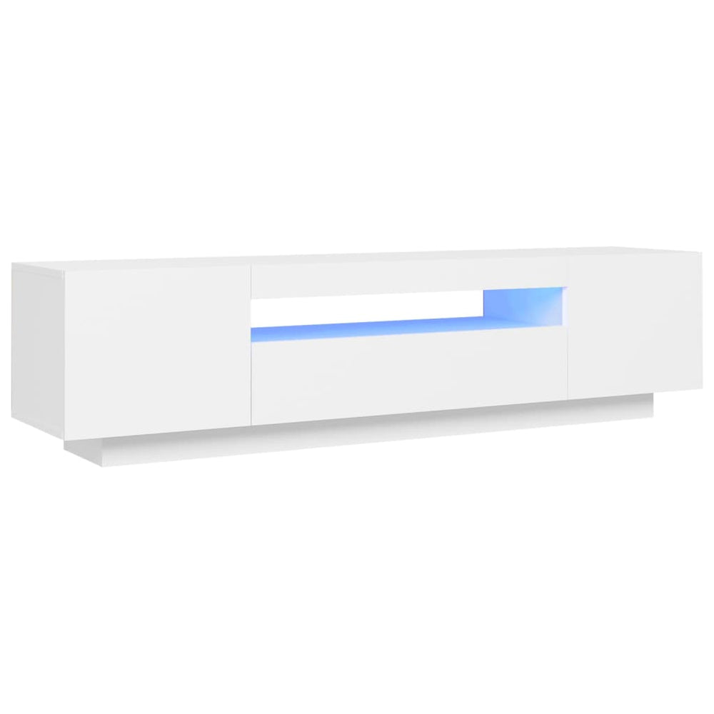 Tv-meubel met LED-verlichting 160x35x40 cm wit MeubelReus