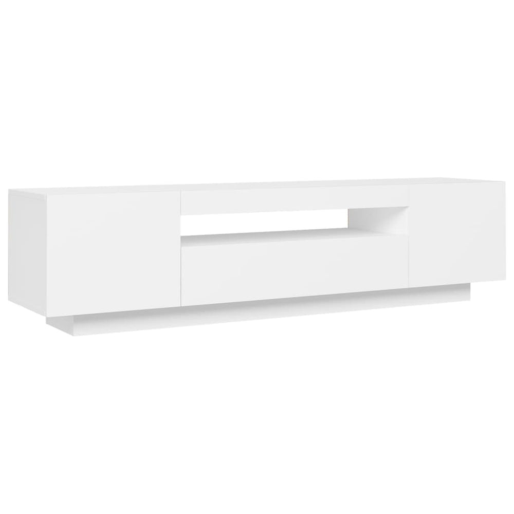 Tv-meubel met LED-verlichting 160x35x40 cm wit MeubelReus