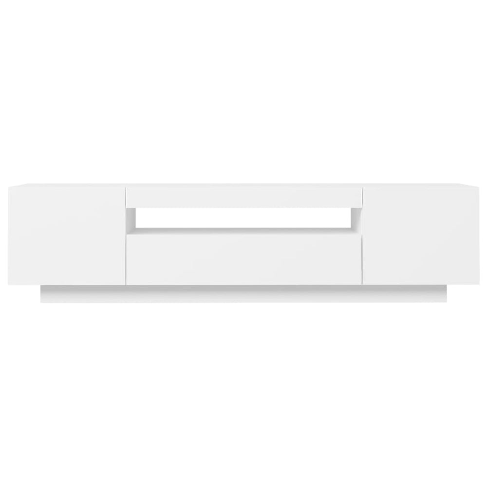 Tv-meubel met LED-verlichting 160x35x40 cm wit MeubelReus