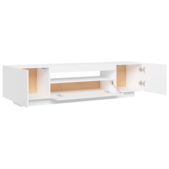 Tv-meubel met LED-verlichting 160x35x40 cm wit MeubelReus