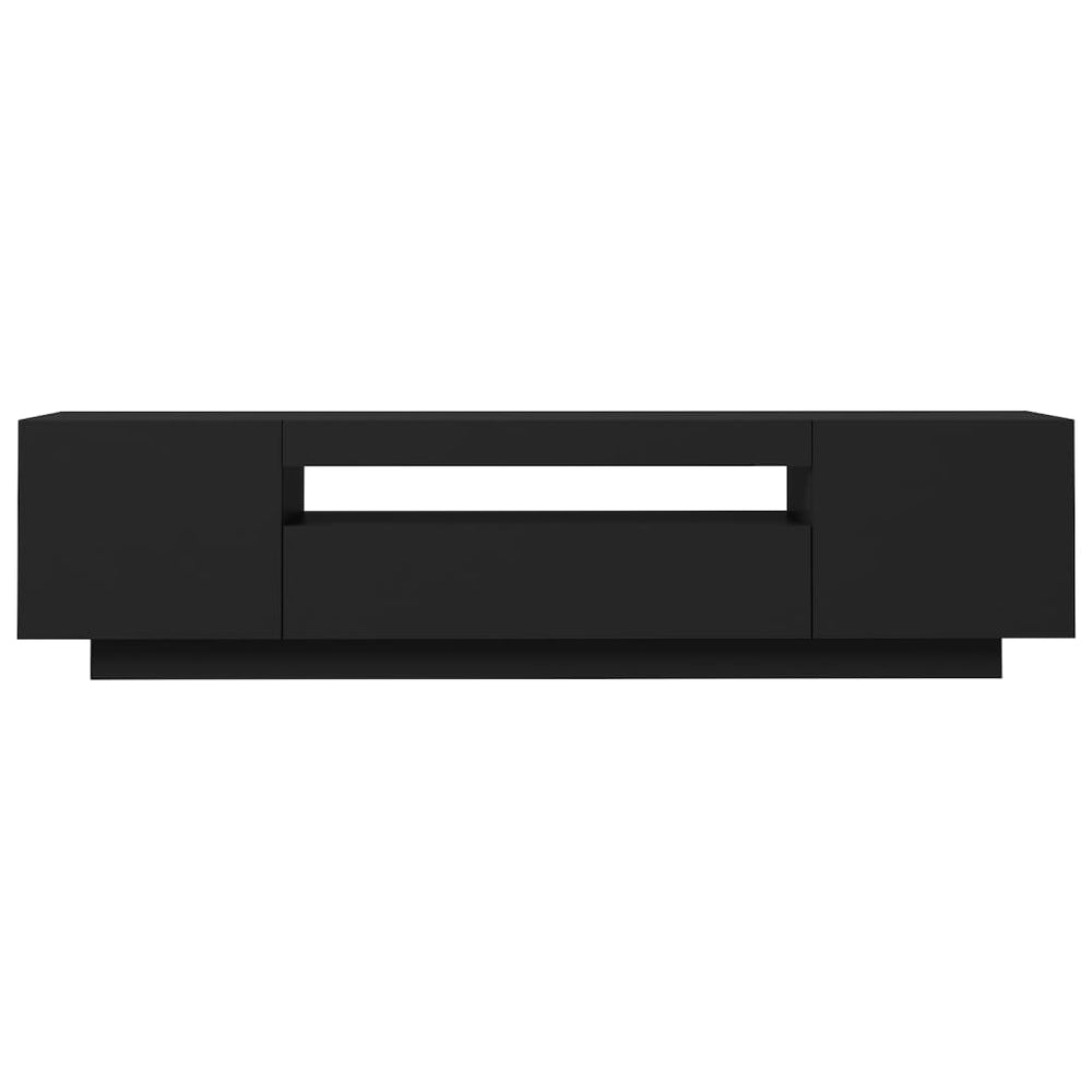 Tv-meubel met LED-verlichting 160x35x40 cm zwart MeubelReus