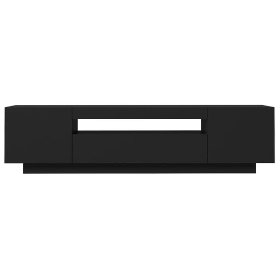 Tv-meubel met LED-verlichting 160x35x40 cm zwart MeubelReus