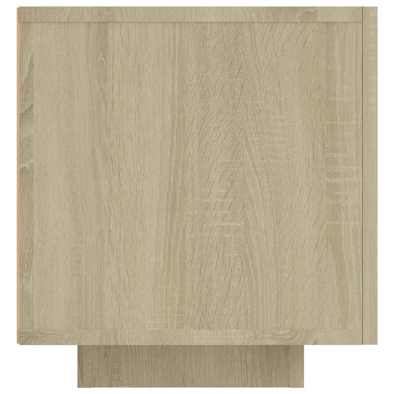Tv-meubel met LED-verlichting 160x35x40 cm sonoma eikenkleurig MeubelReus