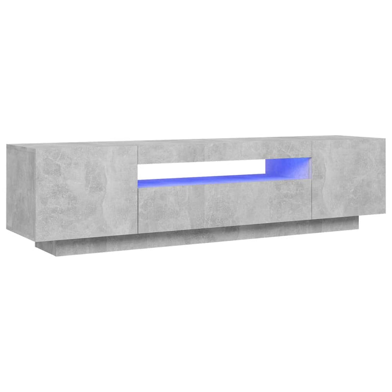 Tv-meubel met LED-verlichting 160x35x40 cm betongrijs MeubelReus