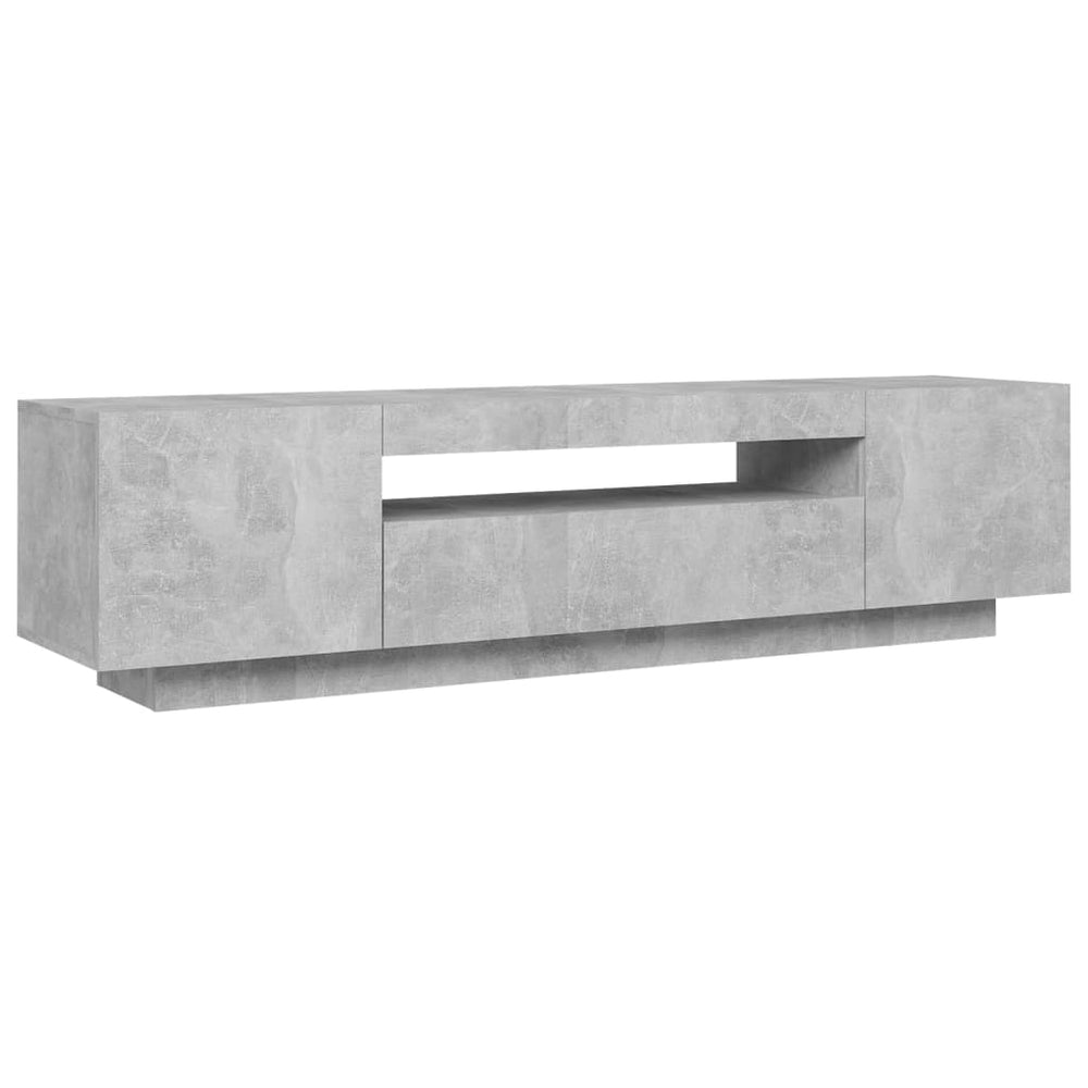 Tv-meubel met LED-verlichting 160x35x40 cm betongrijs MeubelReus