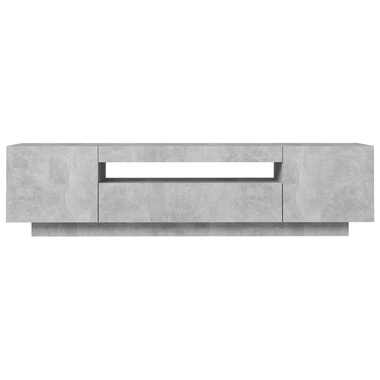 Tv-meubel met LED-verlichting 160x35x40 cm betongrijs MeubelReus