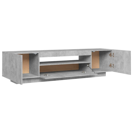 Tv-meubel met LED-verlichting 160x35x40 cm betongrijs MeubelReus