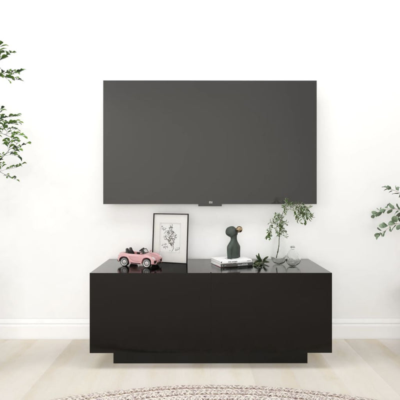 Tv-meubel 100x35x40 cm spaanplaat zwart MeubelReus