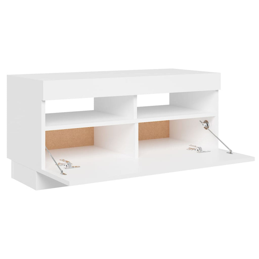 Tv-meubel met LED-verlichting 80x35x40 cm wit MeubelReus