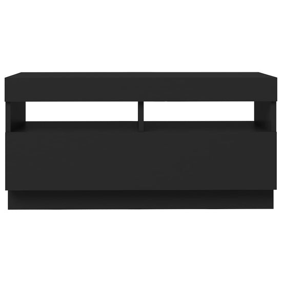 Tv-meubel met LED-verlichting 80x35x40 cm zwart MeubelReus