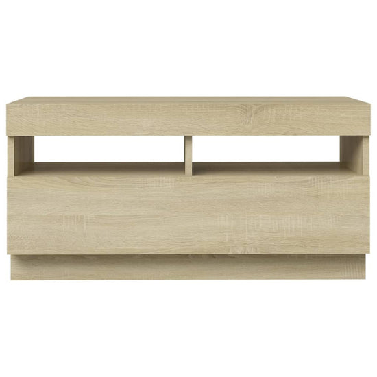 Tv-meubel met LED-verlichting 80x35x40 cm sonoma eikenkleurig MeubelReus