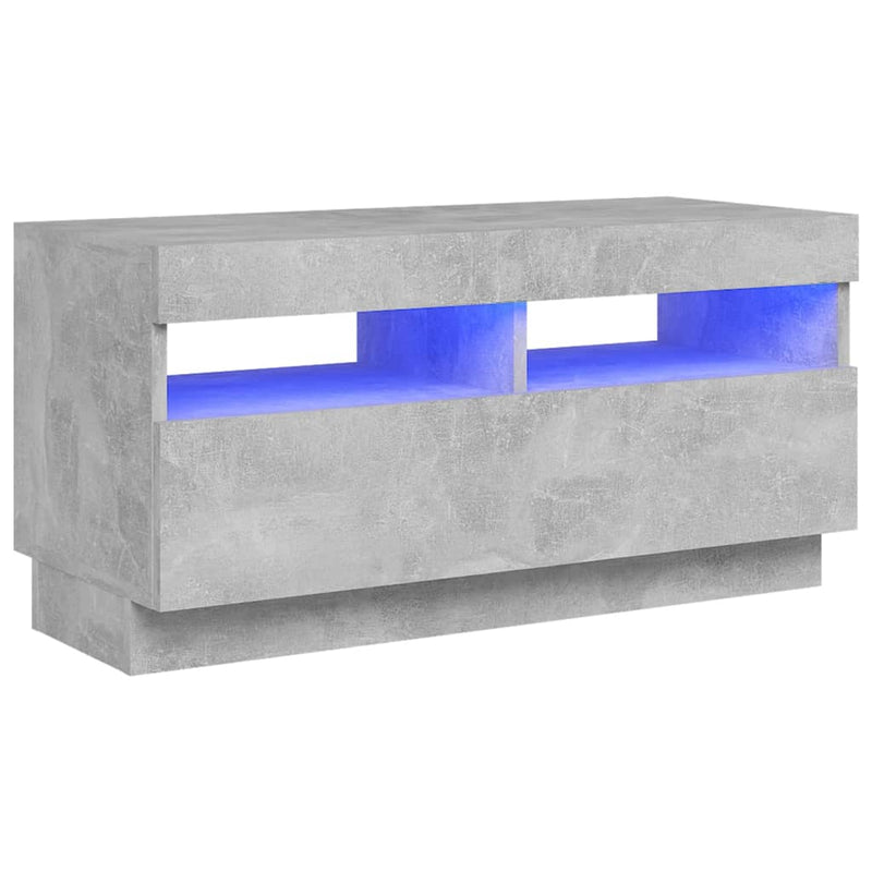 Tv-meubel met LED-verlichting 80x35x40 cm betongrijs MeubelReus