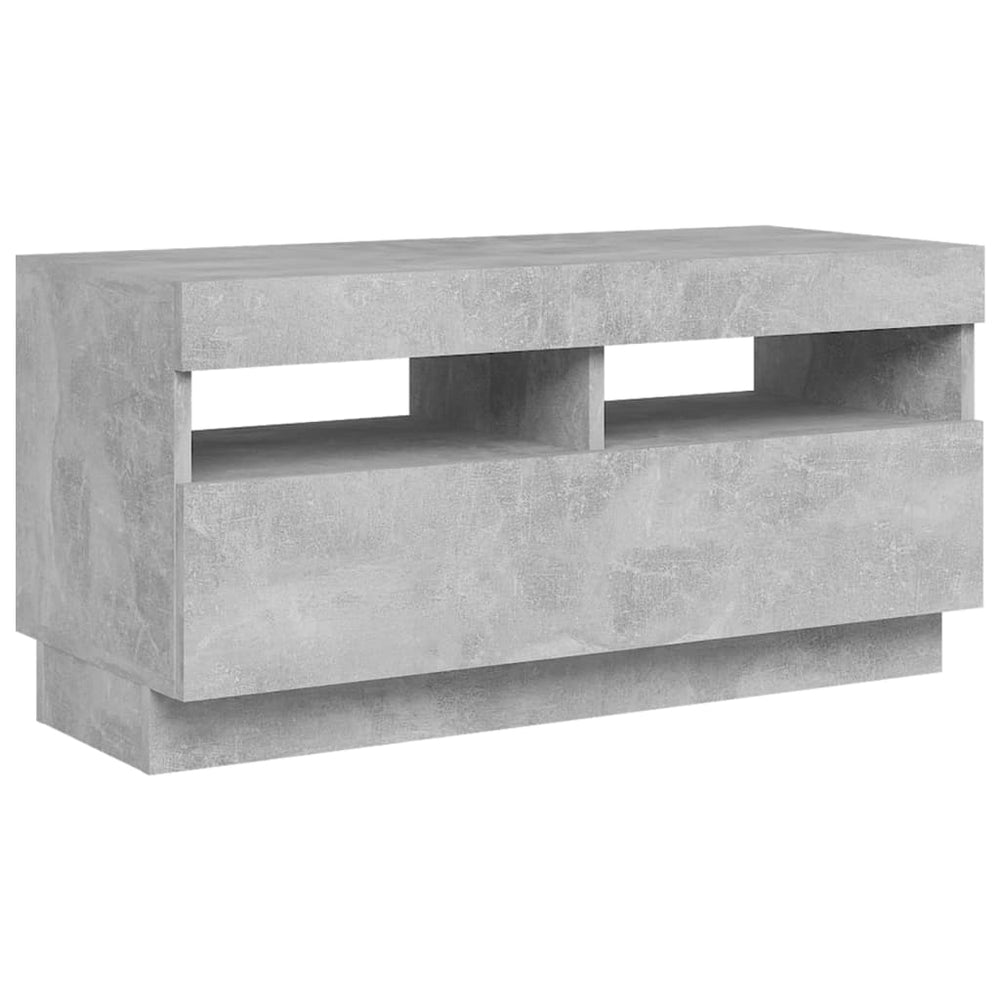 Tv-meubel met LED-verlichting 80x35x40 cm betongrijs MeubelReus