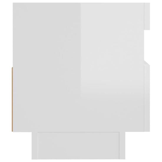 Tv-meubel met LED-verlichting 80x35x40 cm hoogglans wit MeubelReus