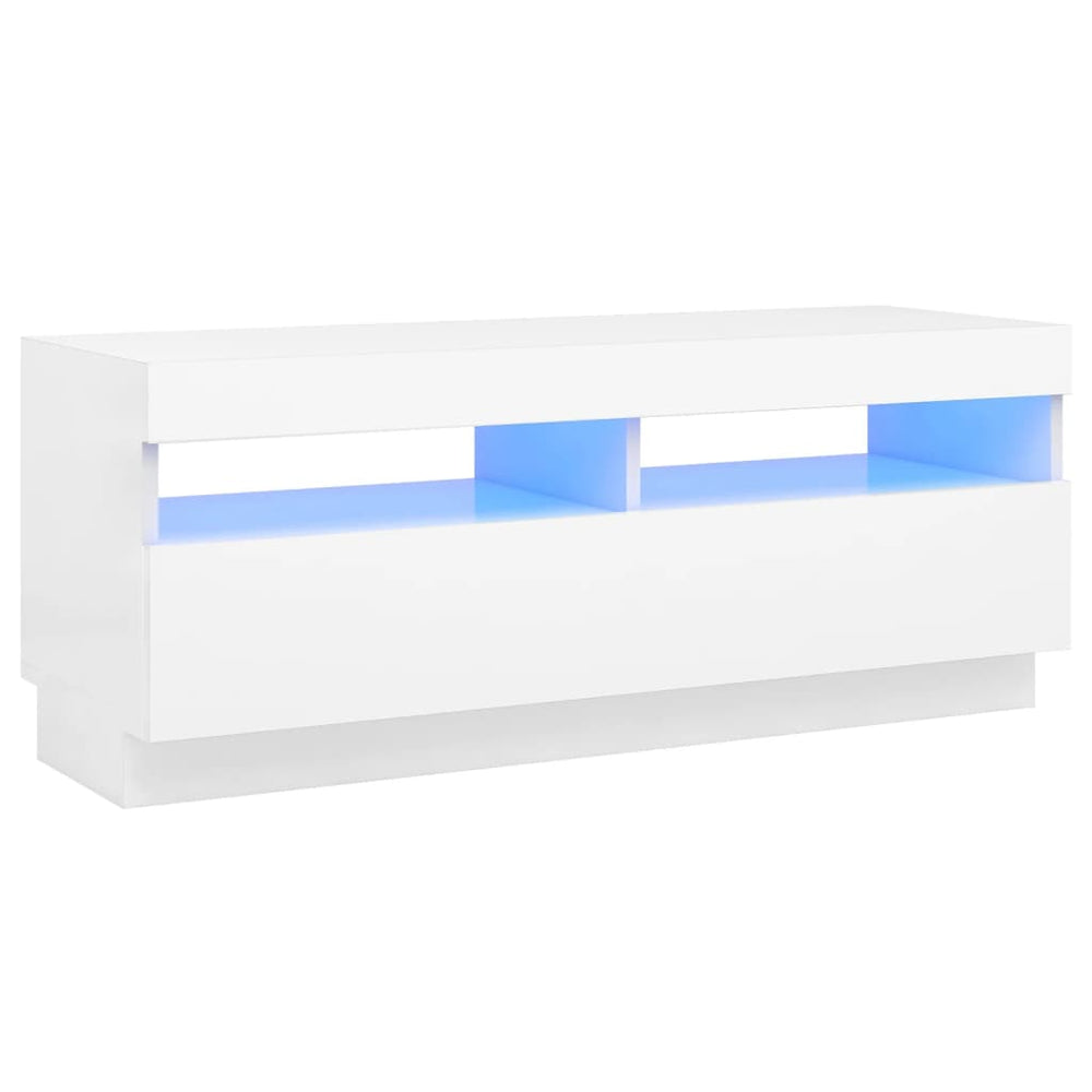 Tv-meubel met LED-verlichting 100x35x40 cm wit MeubelReus