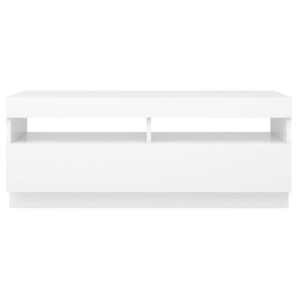 Tv-meubel met LED-verlichting 100x35x40 cm wit MeubelReus