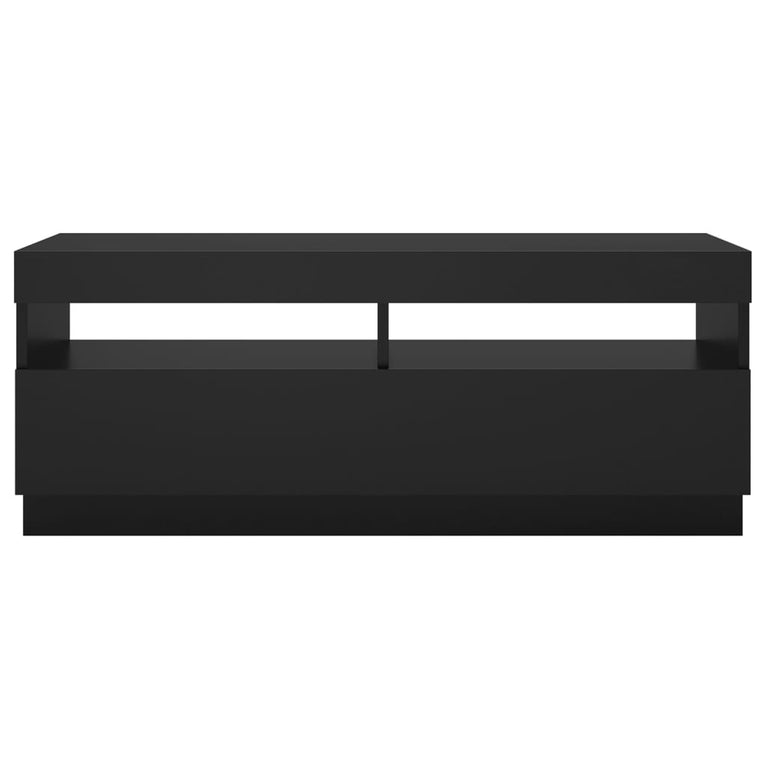 Tv-meubel met LED-verlichting 100x35x40 cm zwart MeubelReus