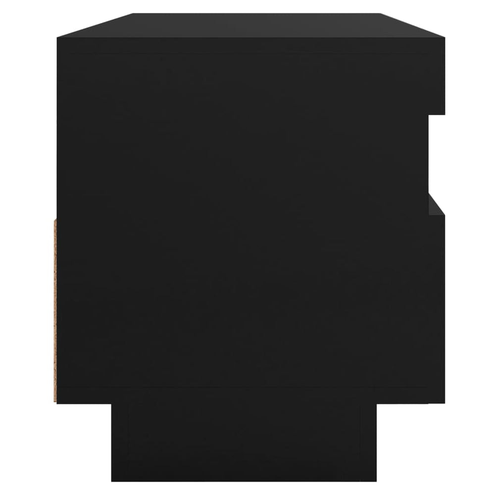 Tv-meubel met LED-verlichting 100x35x40 cm zwart MeubelReus