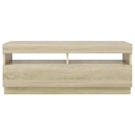 Tv-meubel met LED-verlichting 100x35x40 cm sonoma eikenkleurig MeubelReus