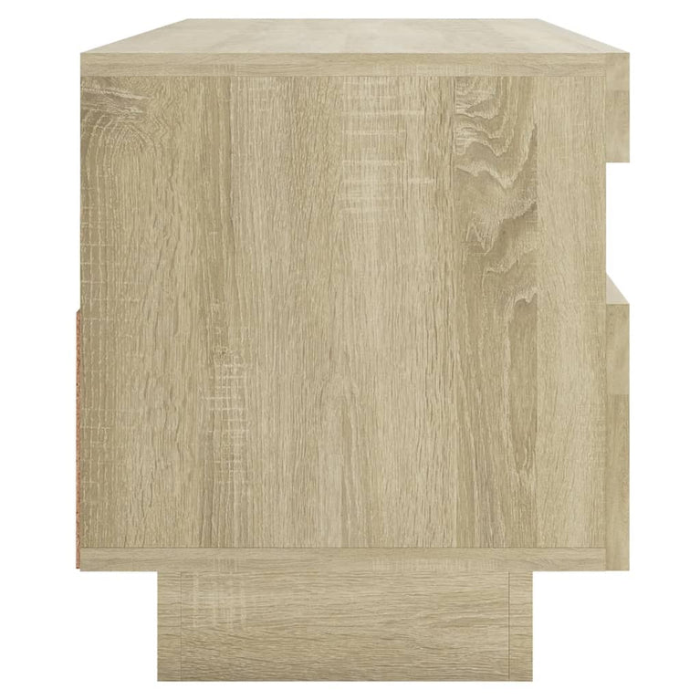 Tv-meubel met LED-verlichting 100x35x40 cm sonoma eikenkleurig MeubelReus