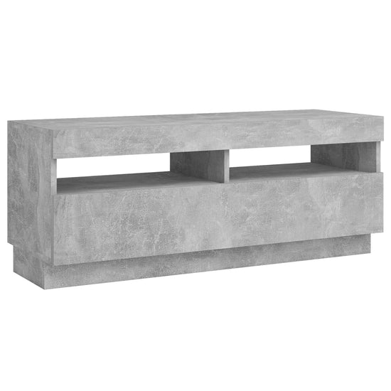 Tv-meubel met LED-verlichting 100x35x40 cm betongrijs MeubelReus