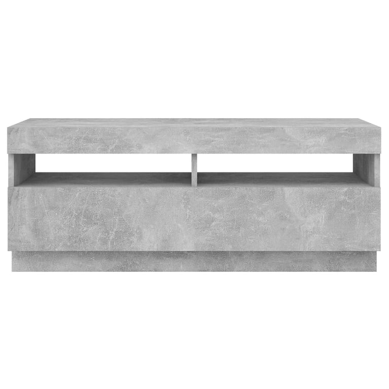 Tv-meubel met LED-verlichting 100x35x40 cm betongrijs MeubelReus