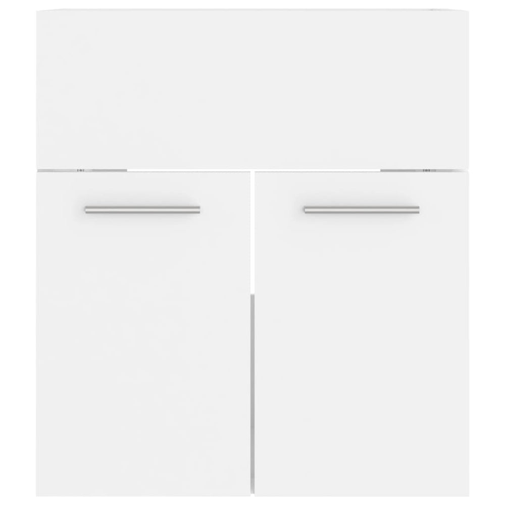 Wastafelkast 41x38,5x46 cm bewerkt hout wit MeubelReus