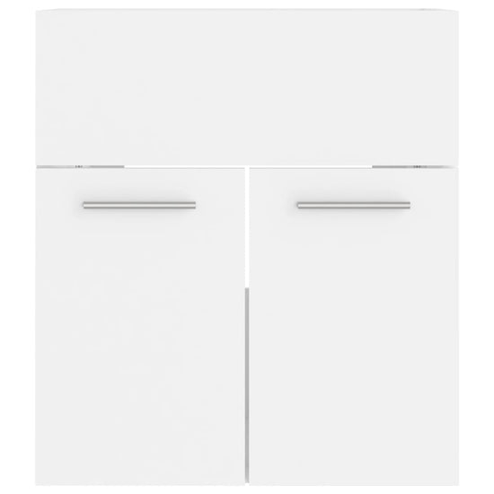 Wastafelkast 41x38,5x46 cm bewerkt hout wit MeubelReus