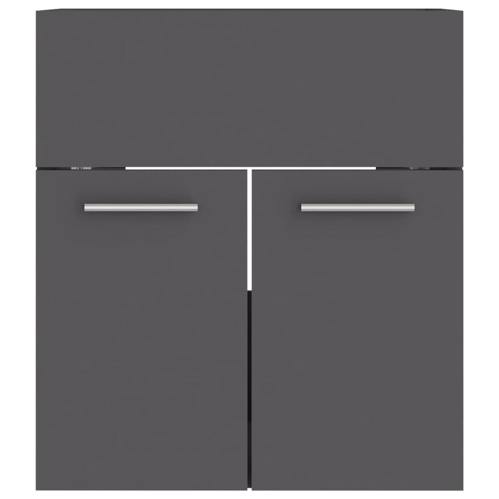 Wastafelkast 41x38,5x46 cm spaanplaat grijs MeubelReus