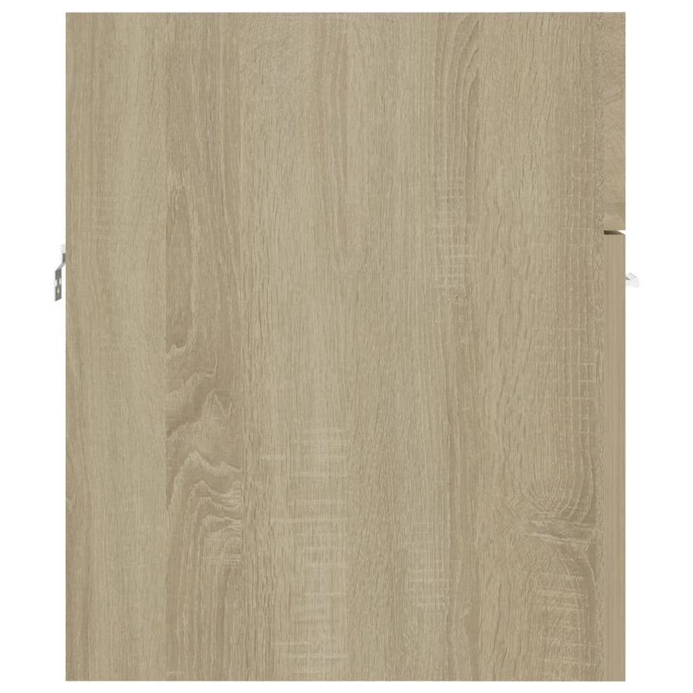 Wastafelkast 41x38,5x46 cm spaanplaat sonoma eikenkleurig MeubelReus