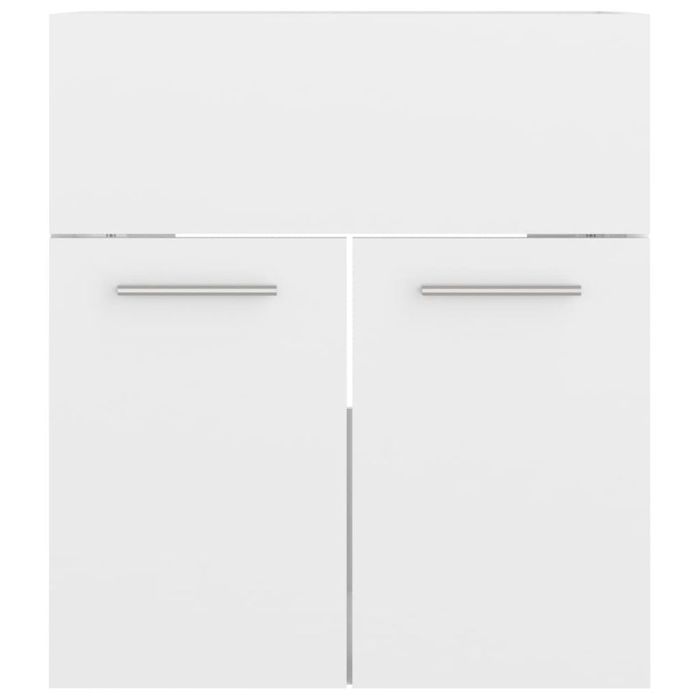 Wastafelkast 41x38,5x46 cm spaanplaat hoogglans wit MeubelReus