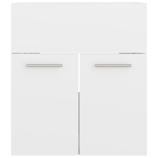 Wastafelkast 41x38,5x46 cm spaanplaat hoogglans wit MeubelReus