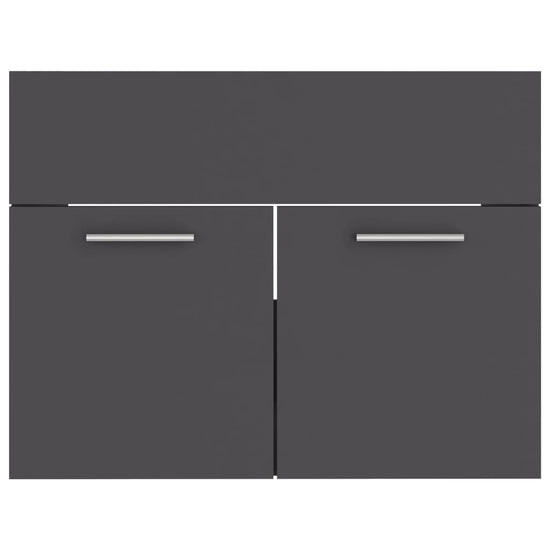 Wastafelkast 60x38,5x46 cm spaanplaat grijs MeubelReus