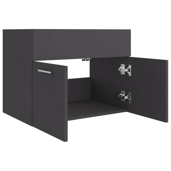 Wastafelkast 60x38,5x46 cm spaanplaat grijs MeubelReus