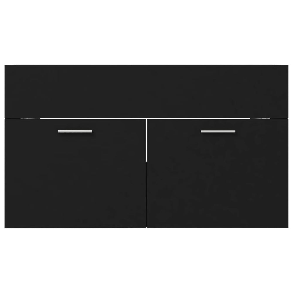 Wastafelkast 80x38,5x46 cm spaanplaat zwart MeubelReus