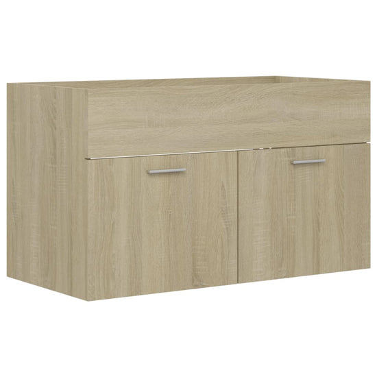 Wastafelkast 80x38,5x46 cm spaanplaat sonoma eikenkleurig MeubelReus