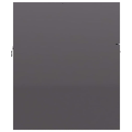 Wastafelkast 80x38,5x46 cm spaanplaat hoogglans grijs MeubelReus