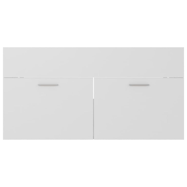 Wastafelkast 90x38,5x46 cm spaanplaat wit MeubelReus