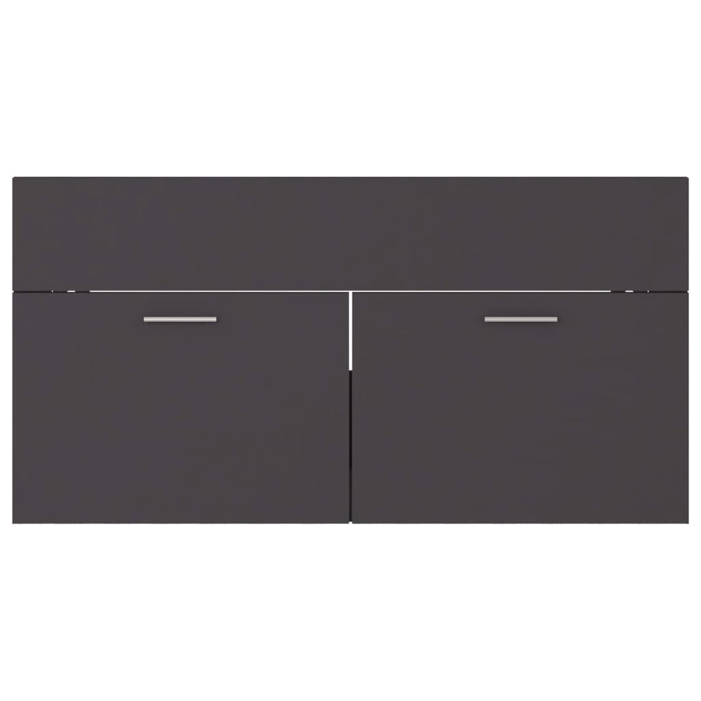 Wastafelkast 90x38,5x46 cm spaanplaat grijs MeubelReus