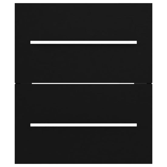 Wastafelkast 41x38,5x48 cm spaanplaat zwart MeubelReus