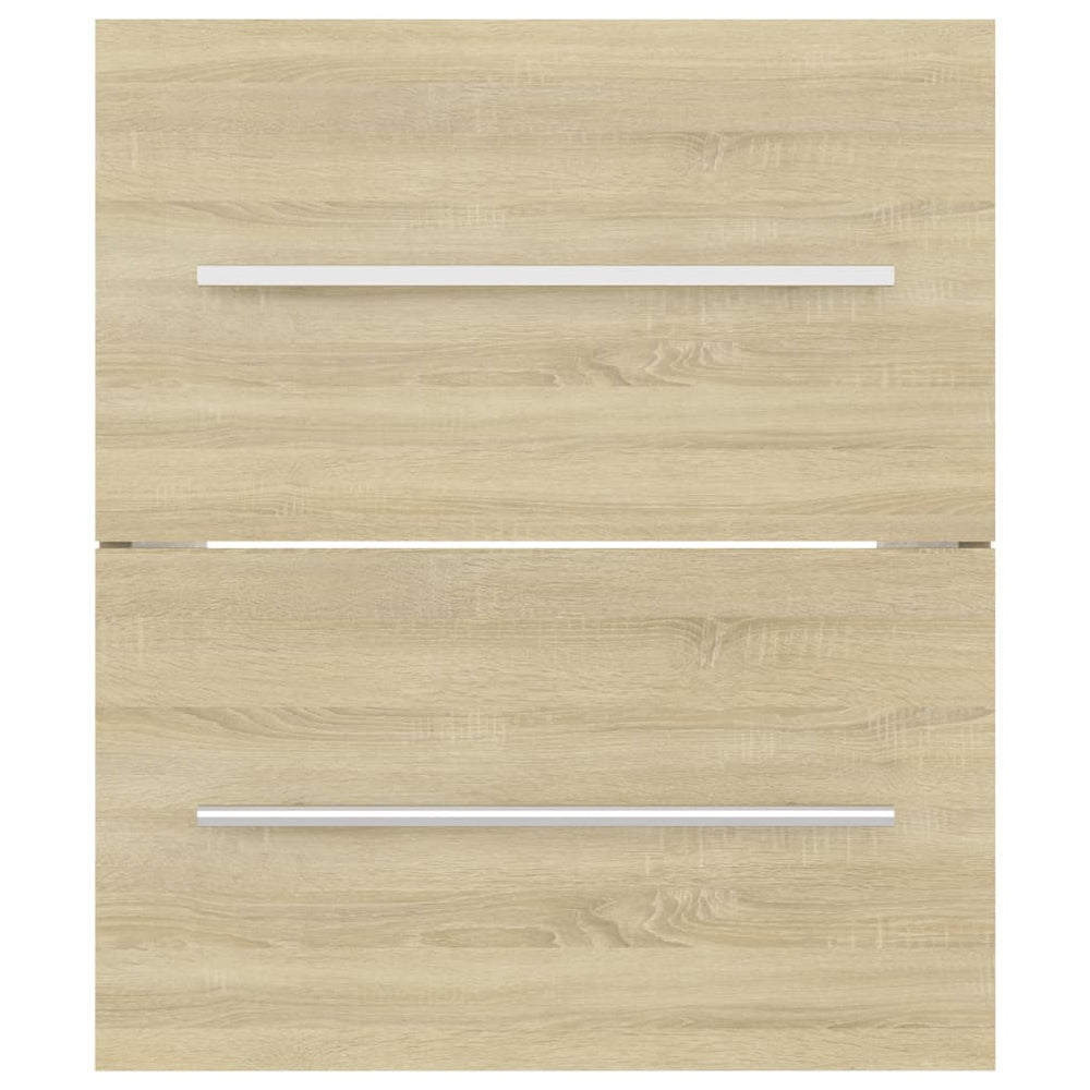 Wastafelkast 41x38,5x48 cm spaanplaat sonoma eikenkleurig MeubelReus